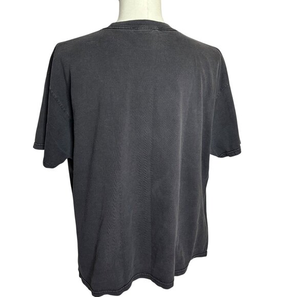 Vintage 90s Y2K Bob Marley Amsterdam 1976 Graphic TShirt 1X Black Reggae Tee - Picture 4 of 7